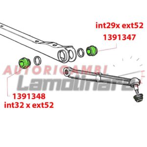 1391347 + 1391348 2x silentblock suspension delantera Fiat campagnola 1107 AR76
