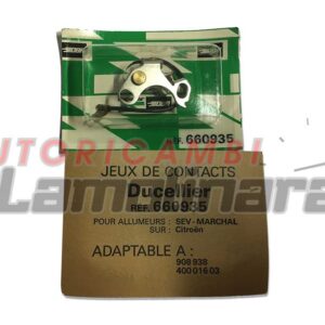 660935 Ducellier SEV MARCHAL Citroen Puntine platinate contatti 908938 40001603
