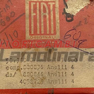 907988 Fasce elastiche segmenti pistoni Fiat 600 60 +0.40 4/10 60.40