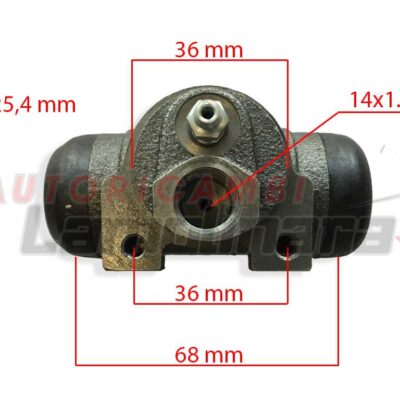 rear brake wheel cylinders Lancia Appia mk1 mk2 mk3 first second third series