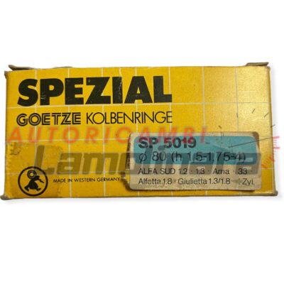 Fasce elastiche segmenti pistoni Lancia Appia Goetze 68×2+2+2+3+3 mm standard