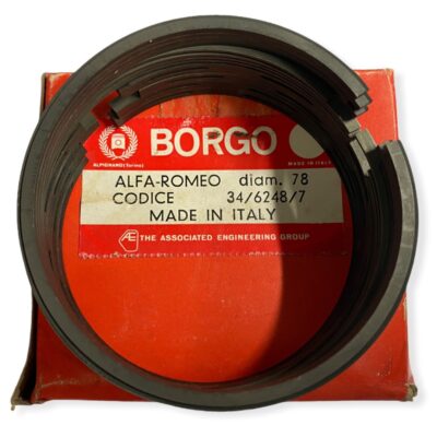 piston rings Kolbenringe Alfa Romeo Giulia Giulietta Alfetta 1600 78×1,5+1,75+4 mm std BORGO standard