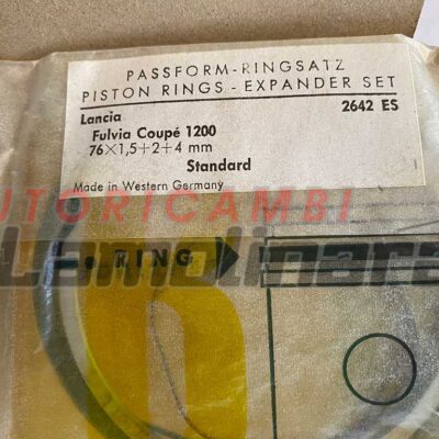 piston rings Kolbenringe Lancia Fulvia Coupe 1200 76×1,5+2+4 mm Goetze std