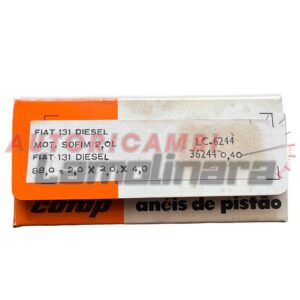 Fasce elastiche segmenti pistoni Lancia Appia Goetze 68x2+2+2+3+3 mm standard