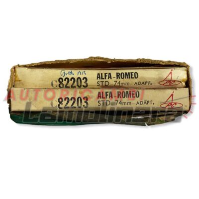Fasce elastiche segmenti pistoni Alfa Romeo Giulietta 74×2+2+4mm
