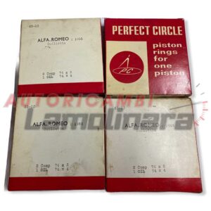 Fasce elastiche segmenti pistoni Alfa Romeo Giulietta 74x2+2+4mm