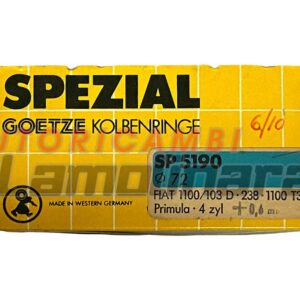 Fasce elastiche segmenti pistoni Fiat 1100 103D 72x2+2+3.96 mm +0.6 SP5190 72.60