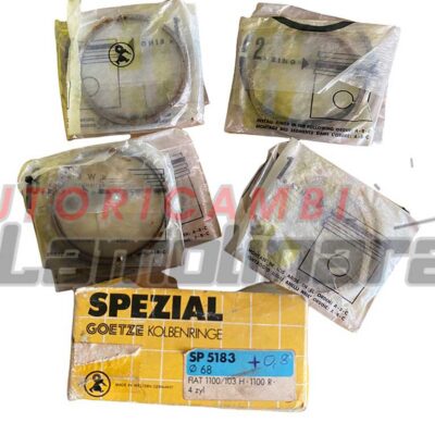 Fasce elastiche segmenti pistoni Lancia Appia Goetze 68×2+2+2+3+3 mm standard