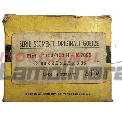 Fasce elastiche segmenti pistoni Fiat 1100 R 103 H 68×2.5+2.5+3.96