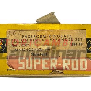 Fasce elastiche segmenti pistoni Fiat 1200 72x2.5+2.5+3.96 mm STD 1980ES 72.00