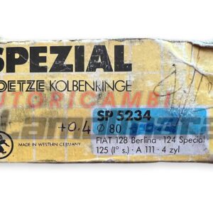 Fasce elastiche segmenti pistoni Fiat 124 Coupè 80x1.5+2+3.96 SP5234 +0.4mm 80.4