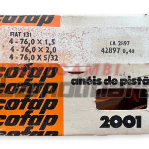 Fasce elastiche segmenti pistoni Lancia Appia Goetze 68x2+2+2+3+3 mm standard