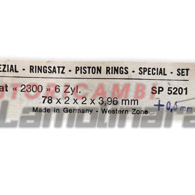 anillos de pistónes Fiat 2300 78×2+2+3.96 +0.6 mm 78.60 SP5201 GOETZE