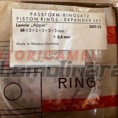 piston rings Kolbenringe Lancia Appia Goetze 68×2+2+2+3+3 mm +0.4 mm 68.4