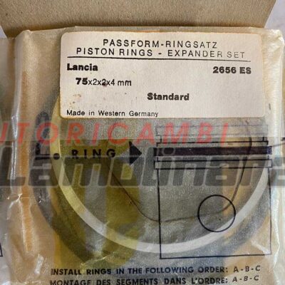 anillos de pistón Lancia Fulvia 75×2+2+4 Goetze mm standard