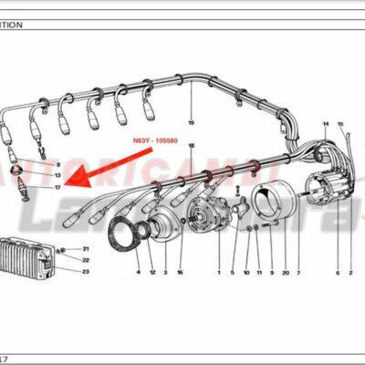 N63Y Champion spark plug Genuine Ferrari 105580 365GT 365GT4 512BB 512BBi BOXER