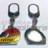 Portachiavi in metallo vintage Casco Ferrari corsa idea regalo