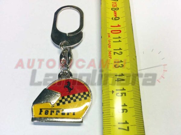Portachiavi in metallo vintage Casco Ferrari corsa idea regalo raduno gara club – Bild 3