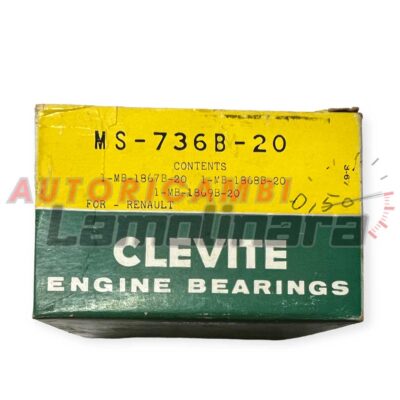 CLEVITE MS-736B-20 bronzine di banco Renault Dauphine MB-1867B-20 MB-1868B-20 MB