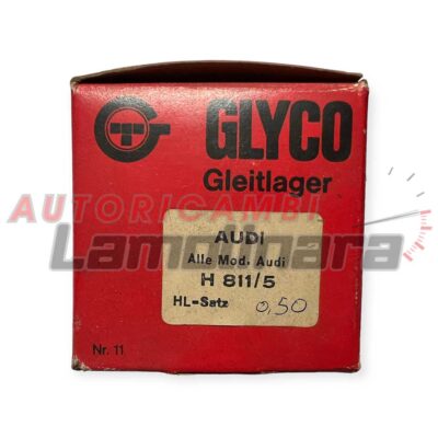 GLYCO H811/5-0.50 bronzine di banco Audi  72-2822 72-2823 0.50mm