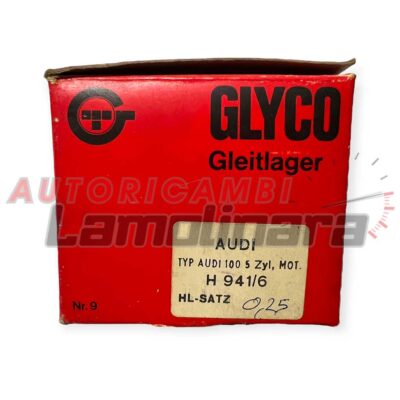 GLYCO H941/6-0.25 bronzine di banco Audi 100 200 72-3400 72-3401 0.25mm