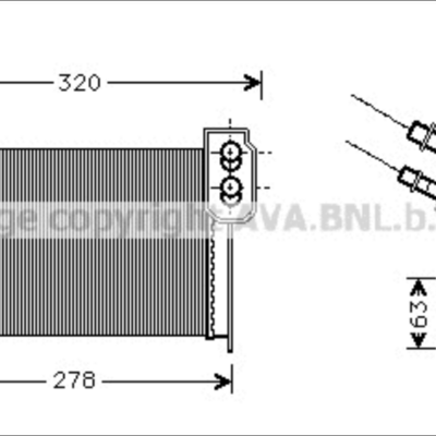 812157 RADIATORE RISCALDAMENTO HEATER EXCHANGER VALEO RENAULT R19 CLIO MEGANE