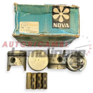 Serie pistoni + fasce Fiat 1500 prima serie 77 77.00 mm NOVA Kolben piston