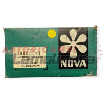 serie Pistoni NOVA Innocenti A40 1100 MKII 64,58 mm + .020″ 5/10 fasce spinotti