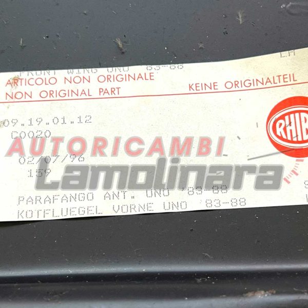 09190112 Rhibo Parafango anteriore sinistro SX Fiat Uno MK1 TURBO 83-88 5935323 - immagine 5