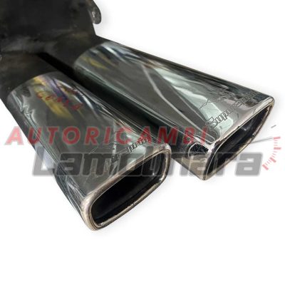 Supersprint Opel Corsa B marmitta silenziatore posteriore doppia uscita cromata